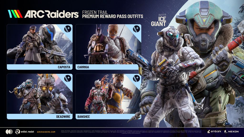 ARC Raiders Frozen Trail Update Battlepass