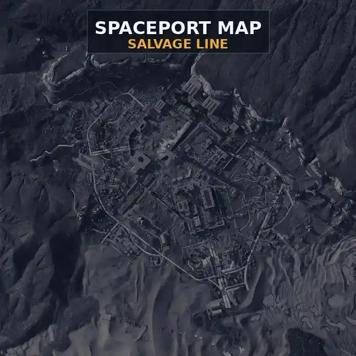 Spaceport map — Salvage Line